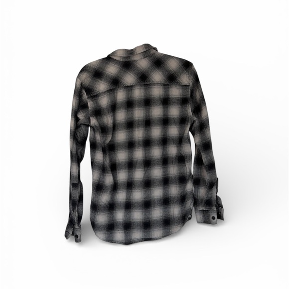 Black and White Plaid Men's Shirt - Picture 2 of 4